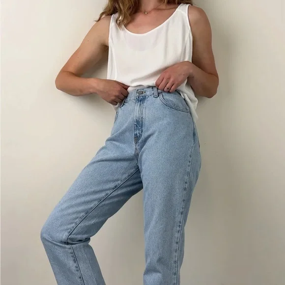 Vintage 90s Light Wash Calvin Klein Denim Jeans Size 32 - Picture 3 of 16